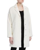 Oversized Curly Alpaca Coat