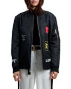 Sage Reversible Bomber Jacket W/ Artwork