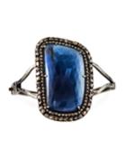 Blue Sapphire Diamond-trim Bracelet