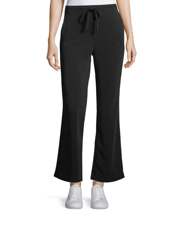 Samuel Drawstring Flared-leg Pants