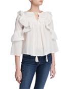 Itala Pleated Ruffle