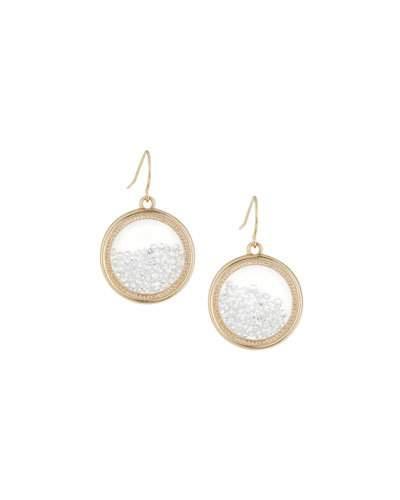 Clear Round Shaker Earrings