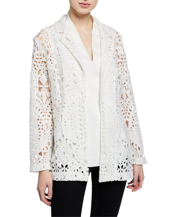 Plus Size Long-sleeve Open