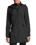 Layered Wind-resistant Jacket W/ Corset Back