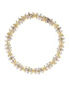 18k Yellow & White Diamond Station Bracelet,