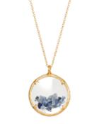 Shaker Birthstone Pendant Necklace,