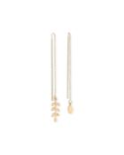 Plated Mismatched Threader Earrings