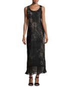 Palmer Sleeveless Paisley-print Silk Maxi Dress,