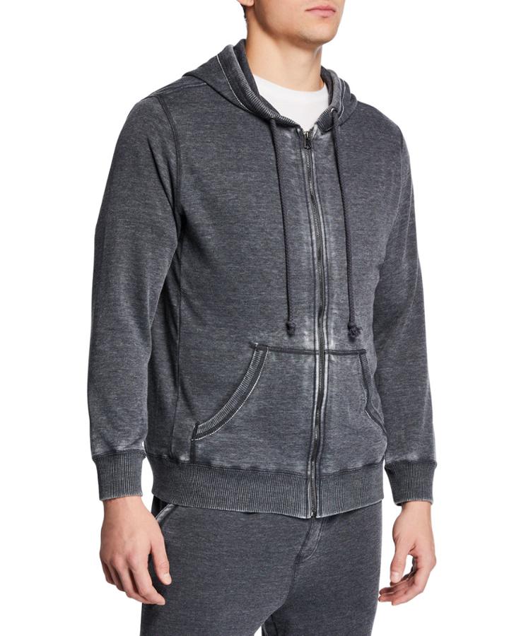 Men's Vintage Washed Fleece Hoodie