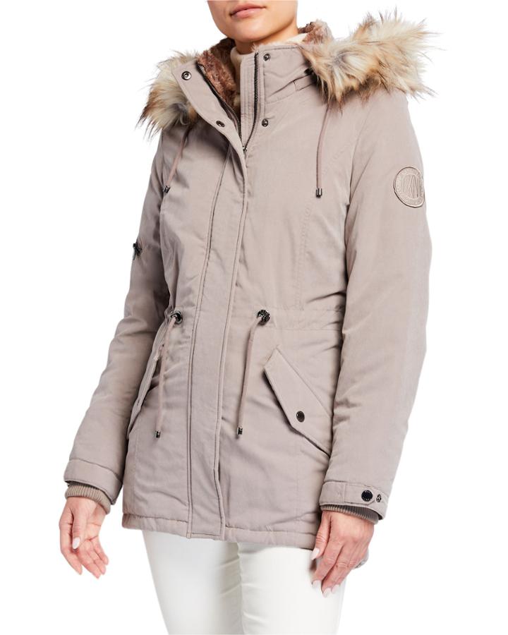 Faux-fur-trim Anorak