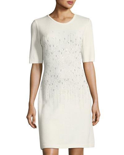 Embellished Knit Half-sleeve