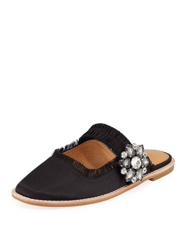 Addy Embellished Ballet Flats, Black
