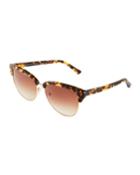 Modern Cat-eye Combo Half-rim