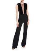 Plunging V-neck Jumpsuit