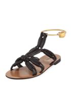 Braided Leather Ankle-ring