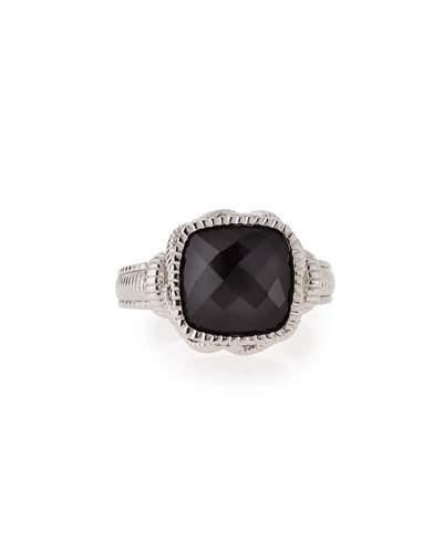 Onyx Cushion Ring,