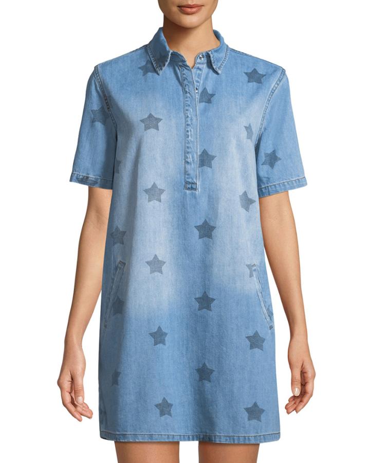 Trisha Star-washed Denim Dress