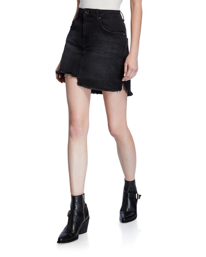 2020 Mini High Waist Frayed