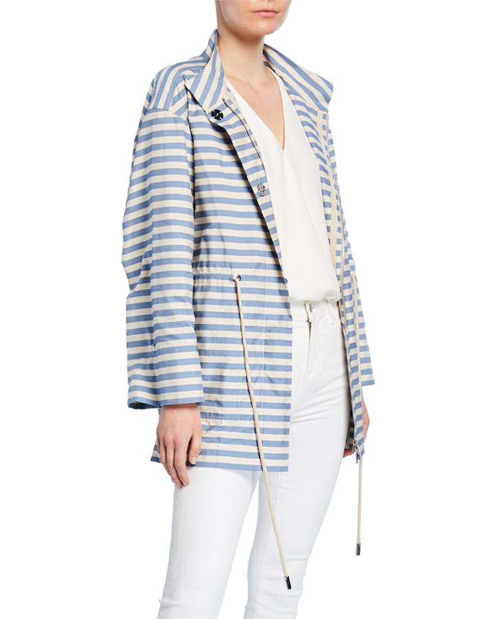 Jayna Vitality-stripes Zip-front Jacket