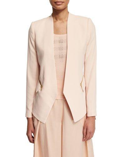 Crepe Zip-pocket Jacket