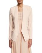 Crepe Zip-pocket Jacket
