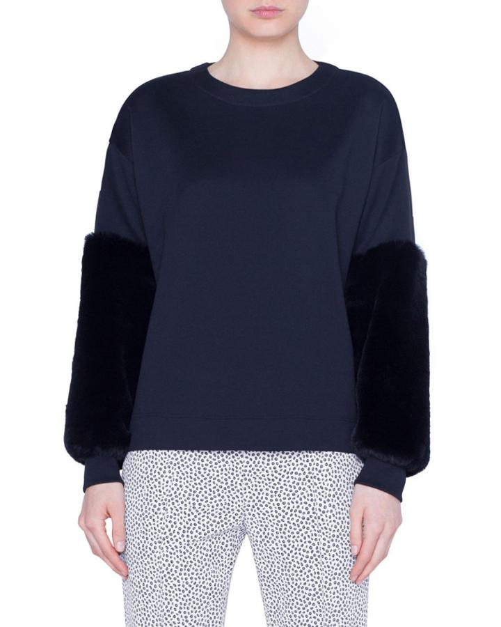 Faux-fur Trimmed Neoprene