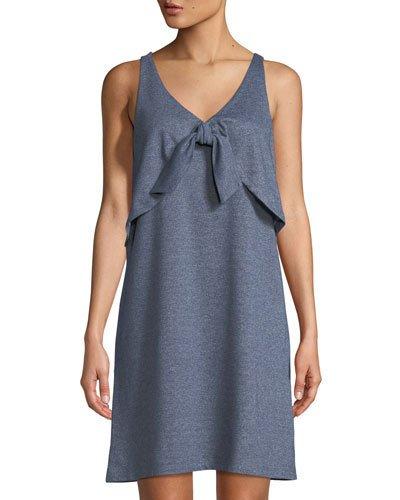 Sydney Tie-front Jersey Dress