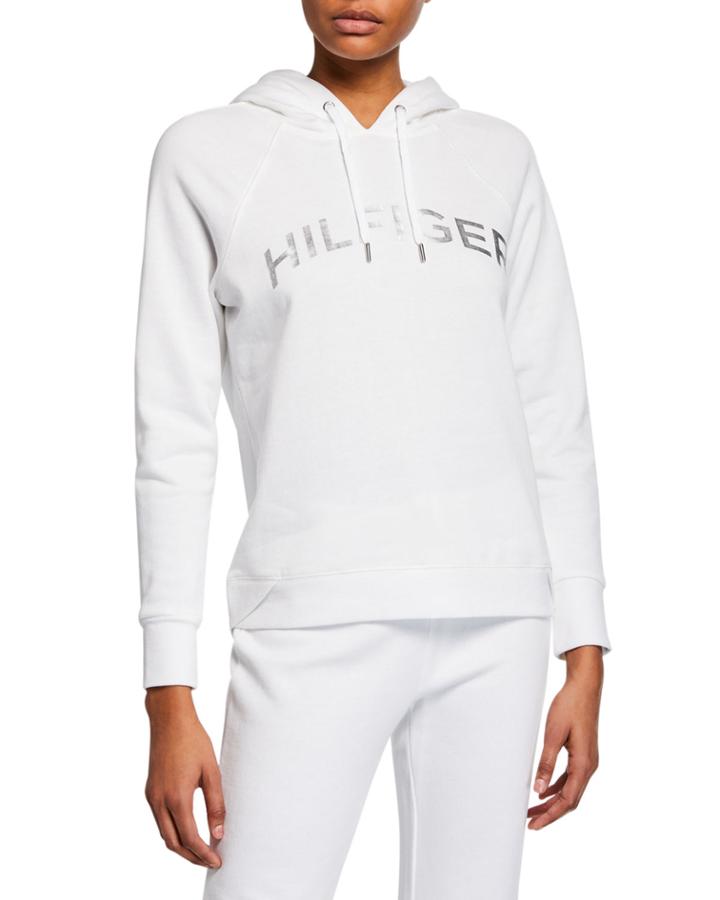 French Terry Logo Pullover Hoodie