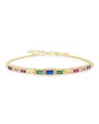 Baguette-bezel Chain Bracelet,