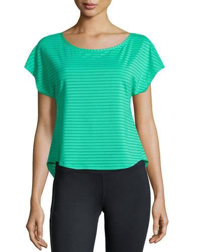 Cleo Cutout-back Striped Tee, Cool