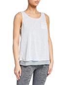 Twofer Layered Jersey Tank