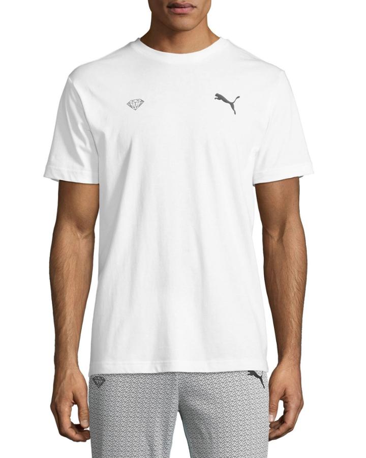 Men's Puma X Diamond Logo Tee, White