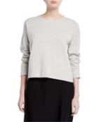 Plus Size Reversible Crewneck Organic Cotton/silk