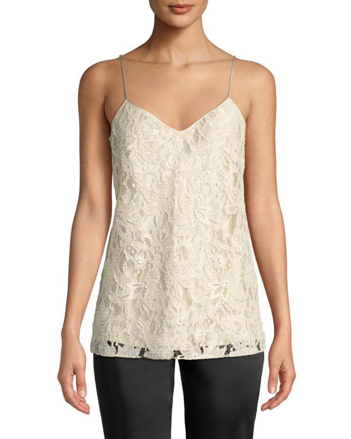 Tiffy Hand-beaded Lace Cami Blouse