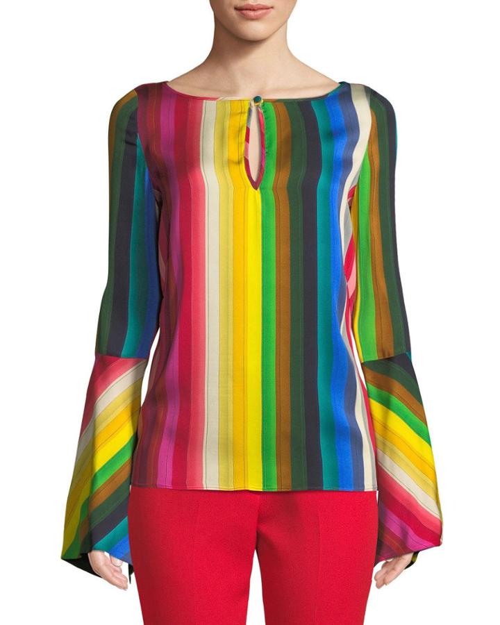 Tina Rainbow Georgette Top
