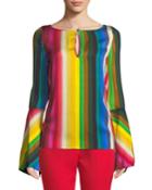 Tina Rainbow Georgette Top