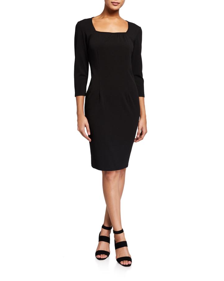 Square-neck Body-con Dress