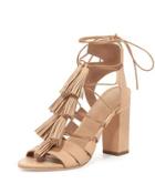 Luz Tassel Lace-up Leather