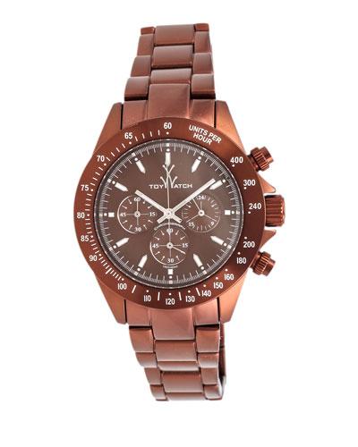Chrono Metallic Brown Watch