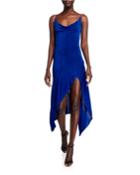 Cherridyn Cowl-neck Asymmetric Midi