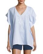 Livie Embroidered Oversized Tunic,