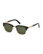 Dsquared2 Square Metal/plastic Sunglasses, Black/gold, Women's