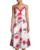 Juliet Sleeveless Lace-trimmed Floral