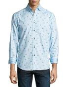 Flower Valley Long-sleeve Sport Shirt,