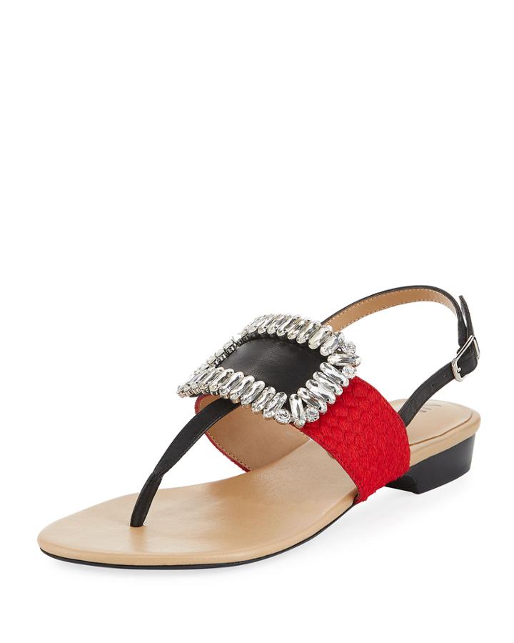 Yaika Embellished Calf Hair