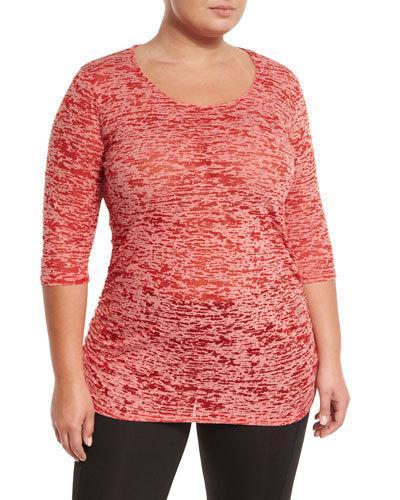 Kacie 3/4-sleeve Tunic, Amore,