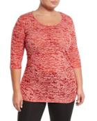 Kacie 3/4-sleeve Tunic, Amore,