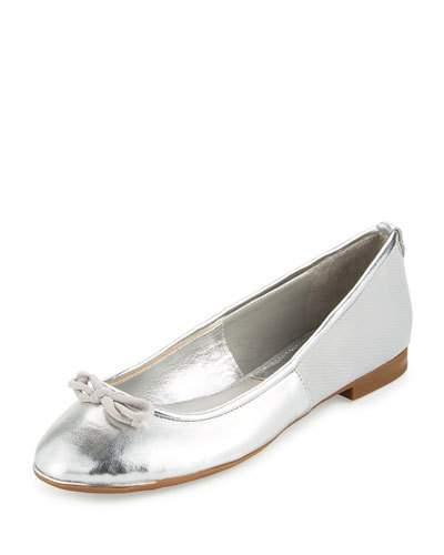 Banks Faux-leather Snake-embossed Flat,