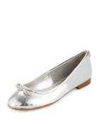 Banks Faux-leather Snake-embossed Flat,