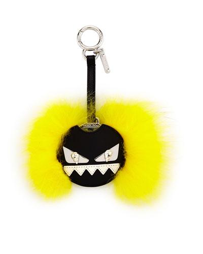 Bag Bugs Mirror Charm For Handbag, Black/yellow
